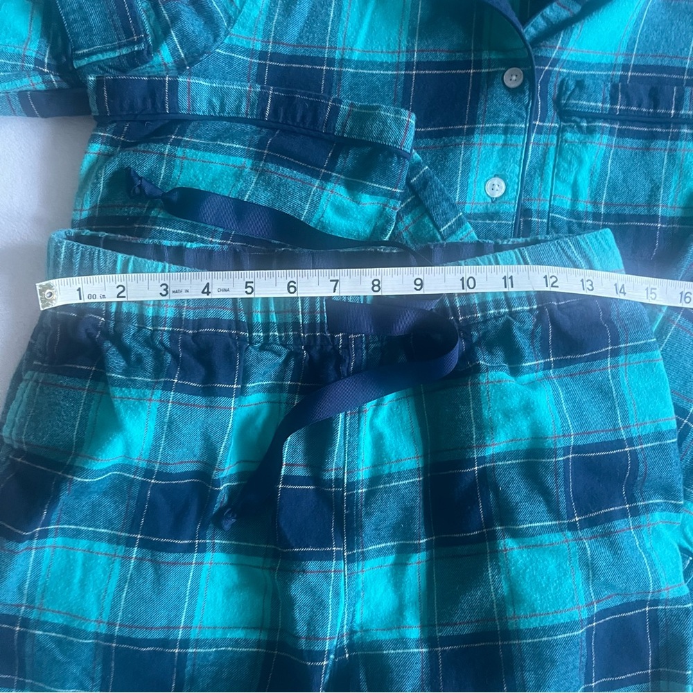LANDS END Plaid Pajama Set – Size M women’s - Picture 9 of 12